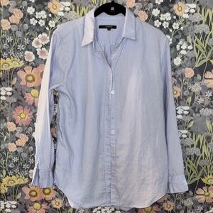 Quince 100% Organic Linen Light Blue Shirt